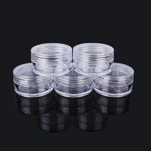 10 Gram Bottles 035 oz Plastic Pot Jars Clear Round Acrylic Container for Travel, Cosmetic, Makeup, Bead, Sample, Lip Balm, Candy, Her Icka