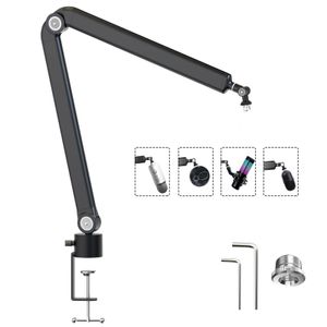 Flash Brackets Microphone Stand Heavy Suspension Boom Adjustable Scissor Arm Stands for HyperX QuadCast Mic USB Condenser Recording p230816 230829