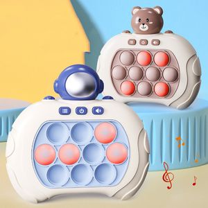 Декомпрессия игрушка поп -пузырь пузырьки для скрипания сенсорные игрушки дубль кротовая музыка Quick Press Bubble Game Machine Squeeze Toy Toy для детей для детей 230816