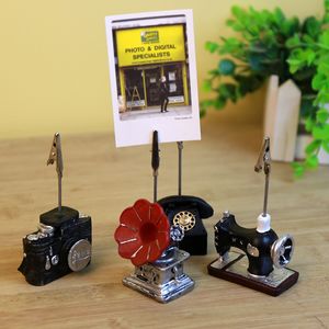 Creative Stationery Retro Resin Holder Desk Desk Notes Hoster Holder Holder Photo Photo Photo Works