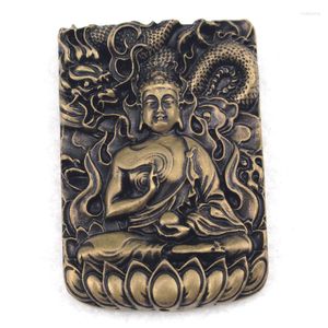 Подвесные ожерелья 37x53 мм бронзовый металлический винтажный стиль буддизм для женщины подарки подарки изготовления оптом!