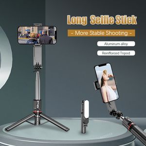 Selfie Monopods Roreta Foldable Wireless Monopod Bluetooth Stick Tripod With Shutter Big Fill Light For live streaming 230816