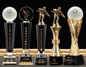 Dekoratif nesneler diy snooker bilardo kristal k9 şampiyon kupa ödülleri isim lazer 230815