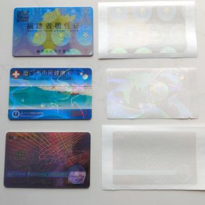 100-Pack Holographic Overlays for Teslin ID Badges, Secure Anti-Counterfeit Stickers with Genuine Seal, Security Authenticity Labels