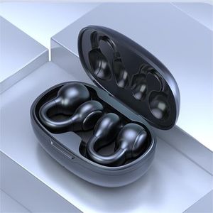Наушники для ушной зажимы костяной проводимости Bluetooth 5.3, беспроводной открытый ушной зажим на наушниках, безболезненные водонепроницаемы