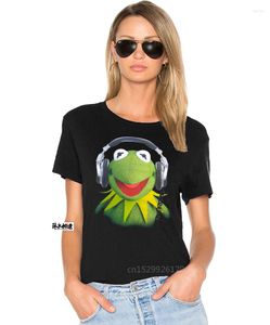 Мужские футболки T Маппеты The Frog Наушники Мужчина Tee Tee Good Glose Brand Cotton Funt Form Style Cool Fresh Design Summer (1)