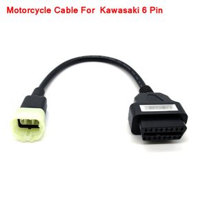 Kawasaki 6pin motor kabloları için OBD2 Motosiklet Teşhis Kablosu