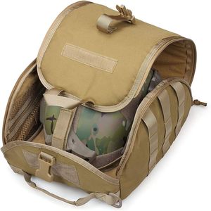 Airsoft Molle Pack Çok Amaçlı Askeri Taşıma Poşeti için Koruyucu Dişli Taktik Kask Çantası Yastıklı Depolama 230816