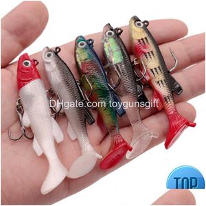 Yemler Tail Yumuşak Yem Şili 8.5cm 13G Balıkçılık için Mallar PVA Swimbait Wobblers Yapay Mücadele Damlası Teslimat Sporları Outto Dh137