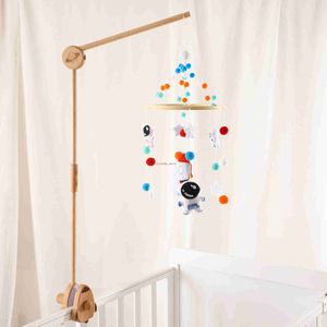 Новая погремушка игрушка 0-12 месяцев деревянная на кровати для новорожденных музыкальная коробка Bed Bed Bell Vishing Toys Holder Bracket Babs Crib Boy Toy Hkd230817