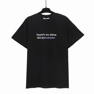 2023 Tasarımcı T Shirt Kısa Kollu Baskı Mens Giyim Moda Üst Baş Aşağı Neon Pxp Boyalı Klasik Kasırga Yıldız Püskürtülmüş Kırık Köpekbalığı Klasik Üstü Siyah Tee