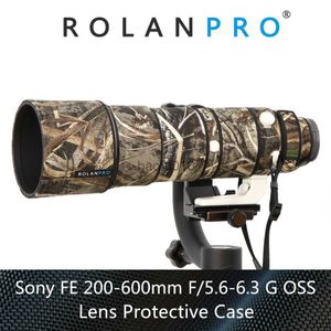 Аксессуары для пакета с камерой Rolanpro Lens Lens Complage Poat Cover для Fe 200-600 мм F5.6-6,3 G OSS Lens Lens Lens Case Case Nylon Waterprong Lens Poat HKD230817