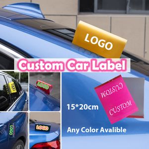 Другие декоративные наклейки 1pcs Custom Creative Cartoon Fun Car Sticker Label Label Decal 230816