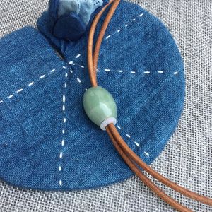 Neck Skies Original Design Bolotie Natural Jade Bolo Tie для мужчин личность галстук модный аксессуар 230816