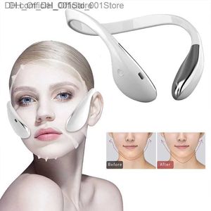 EMS vibration facial lift massager intelligent electric V-shaped facial forming massager microfluidic facial lift machine beauty and health tools Z230817