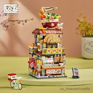 Blocchi Loz New 1294 Lemon Tè pieghevole Street View Series Building Building Building Buildings Toys for Boys and Girls Birthday Regali R230817