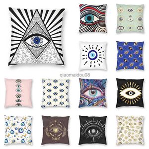 Подушка корпус 45 * 45см Evil Eye Black Art Cush Coush Home Home Living Room Dofa Car Corem Decore Cover Hkd230817