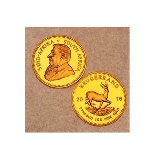 5pcs/cet presente da África do Sul Krugerrand Gold Coin Gold Provo .CX
