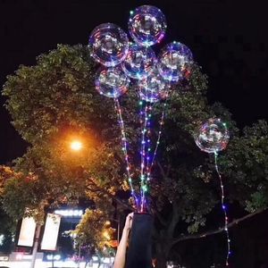 Balon 10 adet lot LED şeffaf top balon 18inch doğum günü partisi dekorasyon oyuncakları 230816