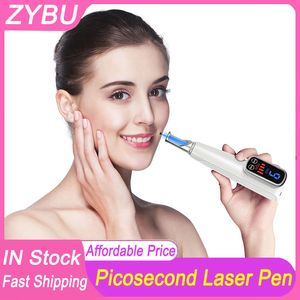 Picosecond Laser Pen Blue Light   Red Light Therapy Pigment Tattoo Scar Mole Freckle Removal Dark Spot Remover Pico Beauty Machine