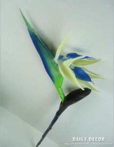 Декоративные цветы оптом! Real Touch Streliteela Высокая симуляция искусственная латексная птица.