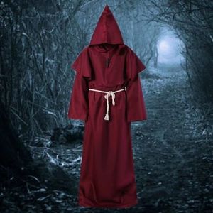 20SS Halloween dead cosplay costume,Costumes medieval monk suit, monk robe, wizard suit, priest suit, classic fashion