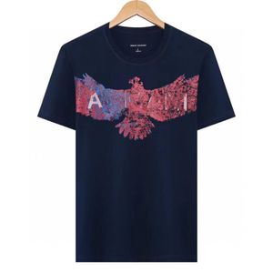 Erkek kıyafetler desinger tişört pamuk üst sıradan göğüs mektup hayvan desen baskı lüks kısa kollu nefes alabilen kırışıklık anti-kırışık m xxxl erkek moda tshirts giyim