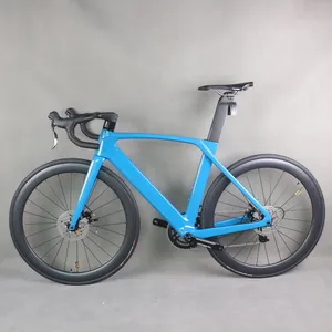 24 velocità Full Hidden Carbon Aero Disc Road Bike Completa TT-X34 con Empire Pro Groupset Dimensioni 47-60 cm