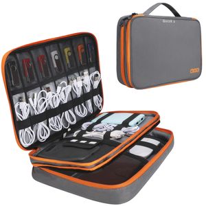 Other Accessories Portable Electronic Travel case Cable Organizer Bag Gadget Carry for iPad Cables Power USB Flash Drive Charger 230816