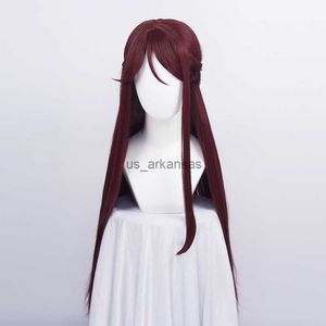 Синтетические парики сакураучи рико -парик Love Live Sunshine Cosplay Wig Them Red Synthetic Hair Sakurauchi Riko Anime Lovelive Cosplay Hair Женщины HKD230818