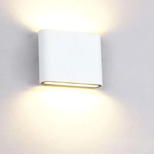 6W 12W Outdoor Waterproof IP65 Wall Lamp 6W 12W LED Wall Light Modern Indoor Outdoor Decor Up Down Dual-Head Aluminum Wall Lamp