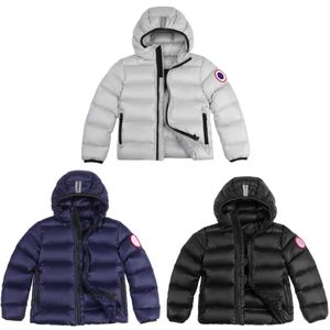 Kinder Daunenmantel Kleinkind Kanadische Winter Designer Jacke Kinder Jungen Warme Kleidung Gänse Mädchen Jugend Kapuzen lassic Oberbekleidung Parkas Blume Schwarz Grau Dunkelblau