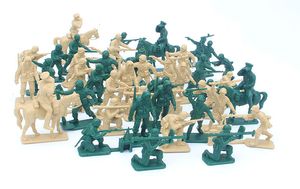 Экшн -игрушки фигуры 5 см корпуса военная модель солдат солдат военный лошадь Второй мировой война Второй мировой солдат злодейский мальчик -мальчик для войны 230818