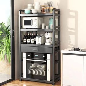 5-7-Layer Kitchen Storage Rack, Multi-Functional Cabinet Floor Seam, Multi-Layer Storage Fridge Organizer