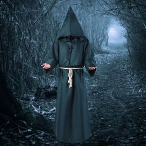 Halloween cosplay costume,Costumes medieval monk suit, monk robe, wizard suit, priest suit, classic fashion