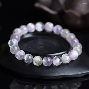 Strand Natural 7a Kunzite 7mm-11mm Yuvarlak Cazibe Taş Boncukları Streç Bilezik