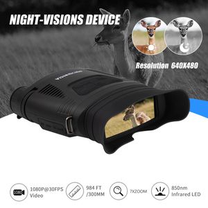 VisionKing 7x Binoküler HD Kızılötesi Kamera Avcılık Gecesi Cihazı Kapsam Dijital Zoom Avcılık Teleskopu Açık Günü Gece Çift Kullanım