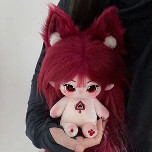 Peluş Bebekler Anime Genshin Etki Diluc Mei Cha Hong You 20cm Sevimli Bebek Giydirme Cosslay Oyuncak Figür Hediyeler 230818