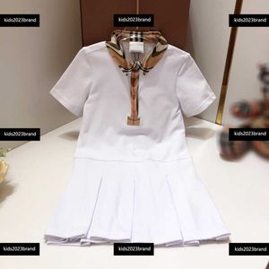 Kızlar Elbise Polo Gömlek Tasarım Bebek Etek Ücretsiz Nakliye Tasarımcı Elbise 100-160 cm Çocuk Yaz Pileli Etek Yeni Ürün Nisan 10