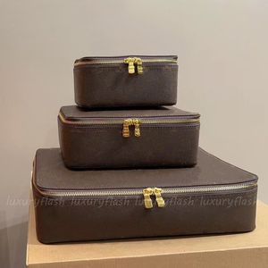 Дизайнерские косметические сумки для хранения коробки для хранения Jewel Box для женщины модные винтажные туристические чехлы Сумка высокое качество Zipper 3 размер