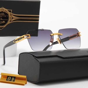 Moda Gözlük Yeni Rand Evo One Style Çerçevesiz Pilot Güneş Gözlüğü Erkek Kadınlar Vintage Marka Tasarımı UV Güneş Gözlükleri Dita Case MD 9BBA