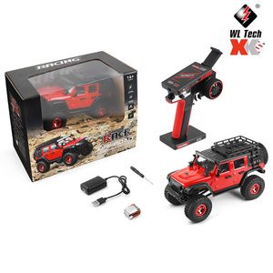 Diecast Model Wltoys 2428 1 24 Mini RC CAR 2 4G с светодиодными фонарями 4WD OFF ROAD CAHIN