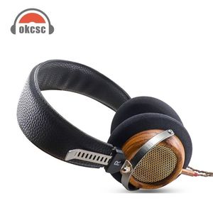 Наушники Okcsc M2 Угонки 57 -мм динамик полуопенбежный Hifi Olive деревянные наушни