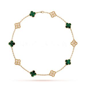 Mode Halskette Elegante Zehn Klee Klassische Halsketten Geschenk für Frau Schmuck Anhänger Hohe Qualität 7 Farbe Verlobung Schmuck Ornamente Großhandel