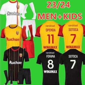 2023 RC Lens Üçüncü Away Maillot Futbol Formaları 23 24 Kakuta Openda Ganago Sotoca Fofana Gradit Fortes Futbol Gömlekleri 2025 KADINS BUKSA CABOT BANZA PORABA FANS SOTOCA