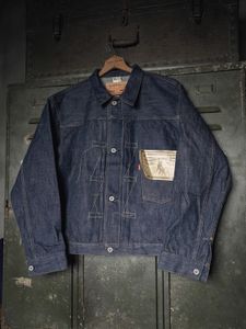 Мужские куртки прочный Bronson 44806xx Jean Jack Jacke Model Blue Selvage Denim Blouse S506XX 230818