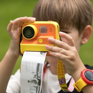 Film Cameras Children Instant Camera Print Camera 2.0" 1080P Video Po Digital Camera with Thermal Print Paper for Kids Birthday Gift Toys 230818