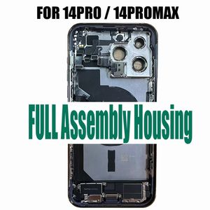 iPhone 14 Pro Max Replacement Housing - Full Back Cover with Power & Volume Buttons, Flex Cable