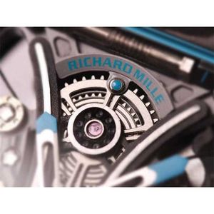 RM053 Superclone Tourbillon ativo relata o designer de relógio de pulso Luxo masculino de luxo de lazer de negócios rm5301 totalmente automático r fibra de fibra de carbono mal