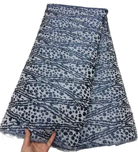 5 ярдов ткани африканские женщины Жаккард Текстильное свадебное платье швейное ремесло для вечерней вечеринки Женская Ужин Белая одежда Новое прибытие 2023 YQ-2013